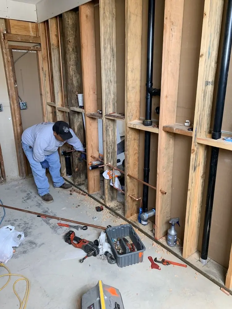 Commercial rough-in plumbing for Water Heater Replacement in Downtown Fontana